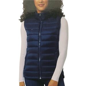 WOMEN'S LIGHTWEIGHT POLY-FILL PACKABLE VEST IN BLACK XL